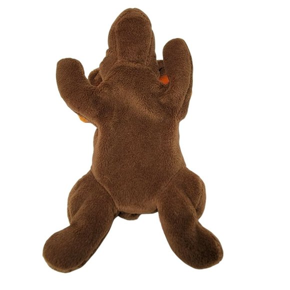 Ty Beanie Babies Chocolate the Moose Beanbag Stuffed Plush Animal 9" Brown - Picture 4 of 5